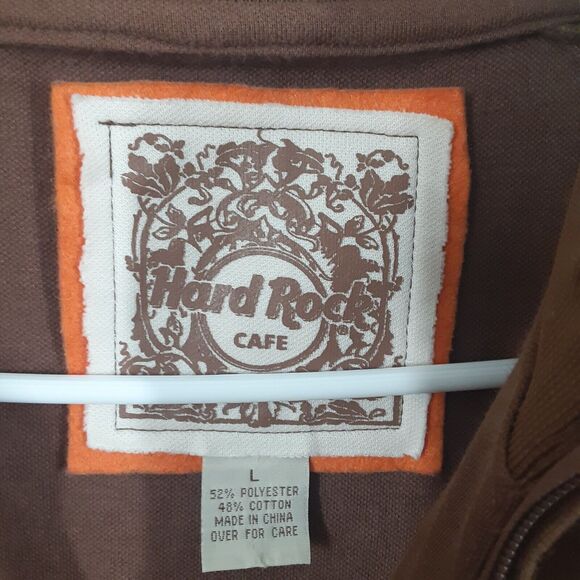 Hard Rock Cafe Track Jacket Adult Men's L Full Zip Embroidered Foxwoods - Picture 7 of 11